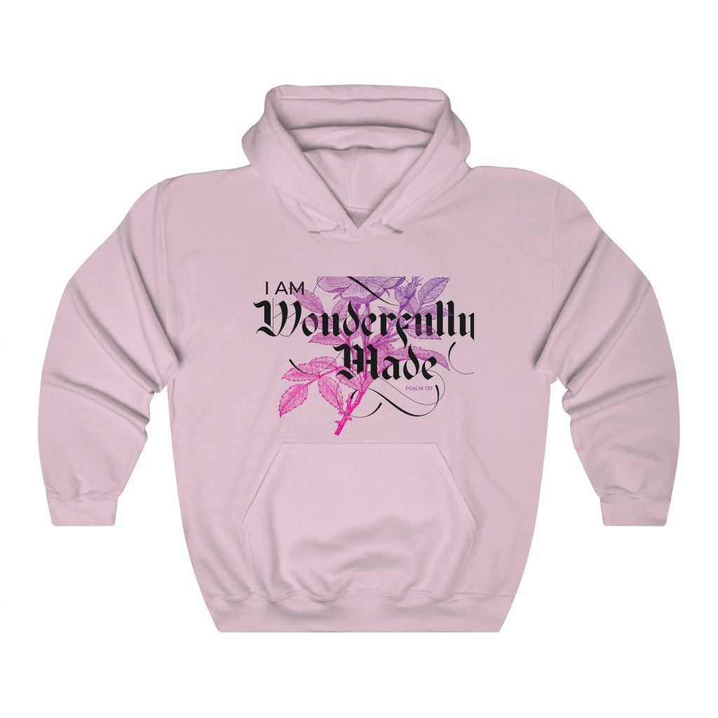 Wonderfully Made Light | Hooded Sweatshirt