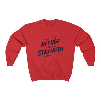 Refuge and Strength | Crewneck Sweatshirt