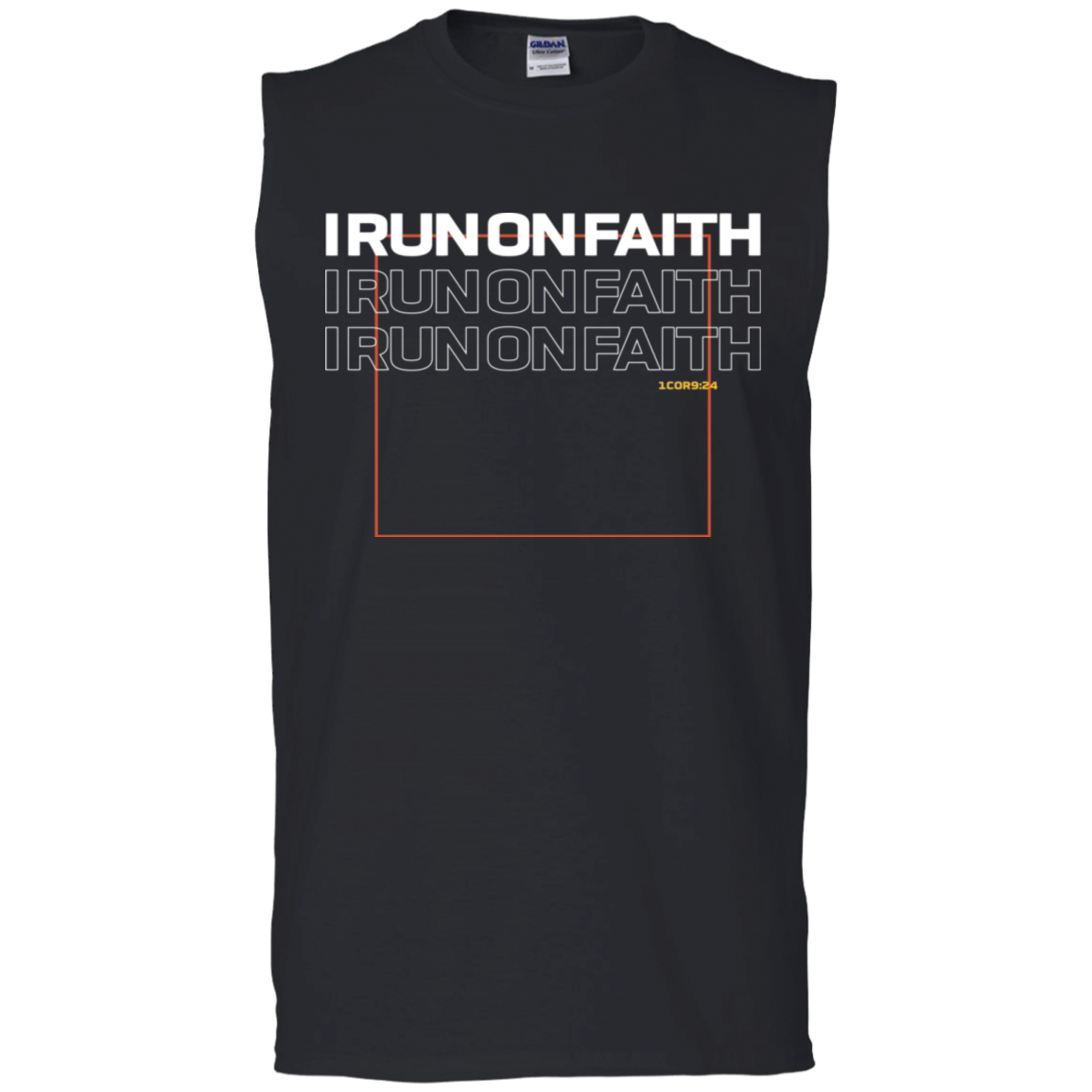 I Run On Faith | Men’s Sleeveless T-Shirt