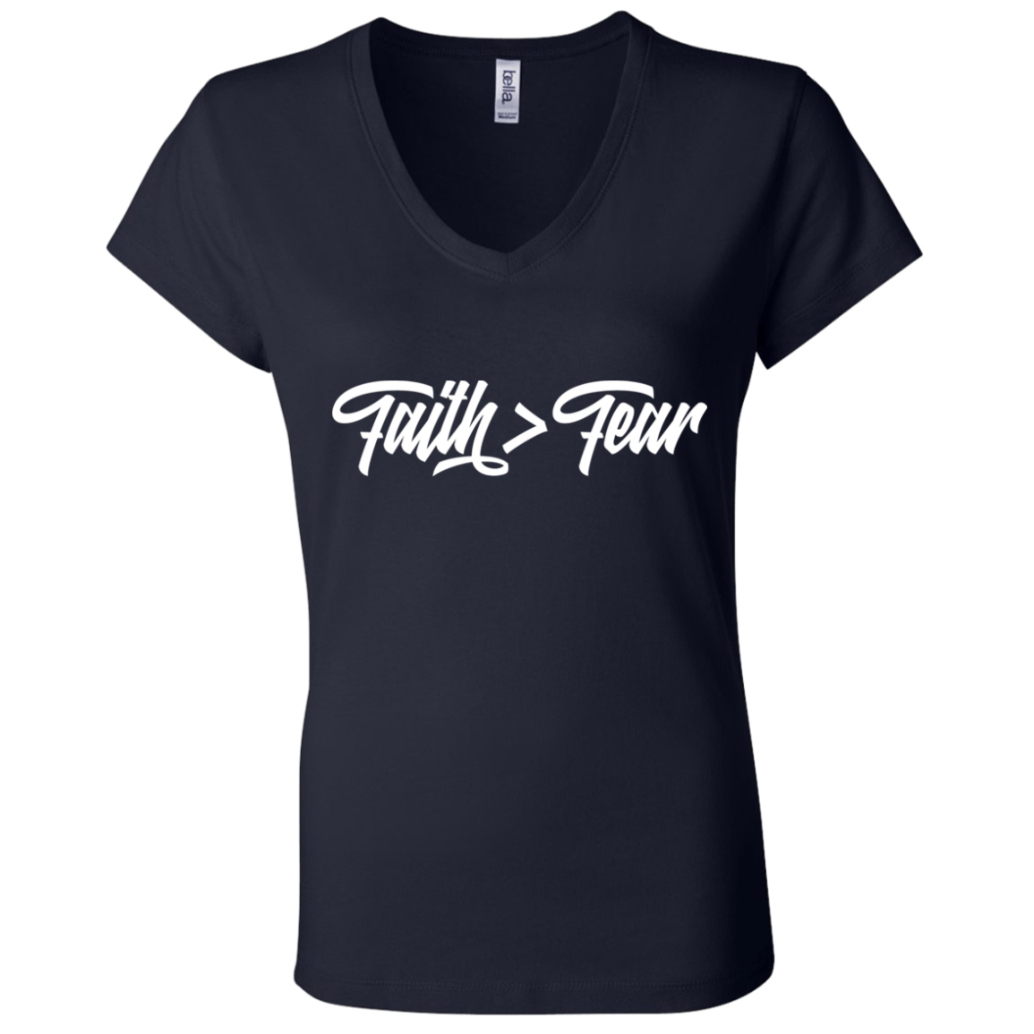 Faith > Fear | Ladies’ Performance V-Neck