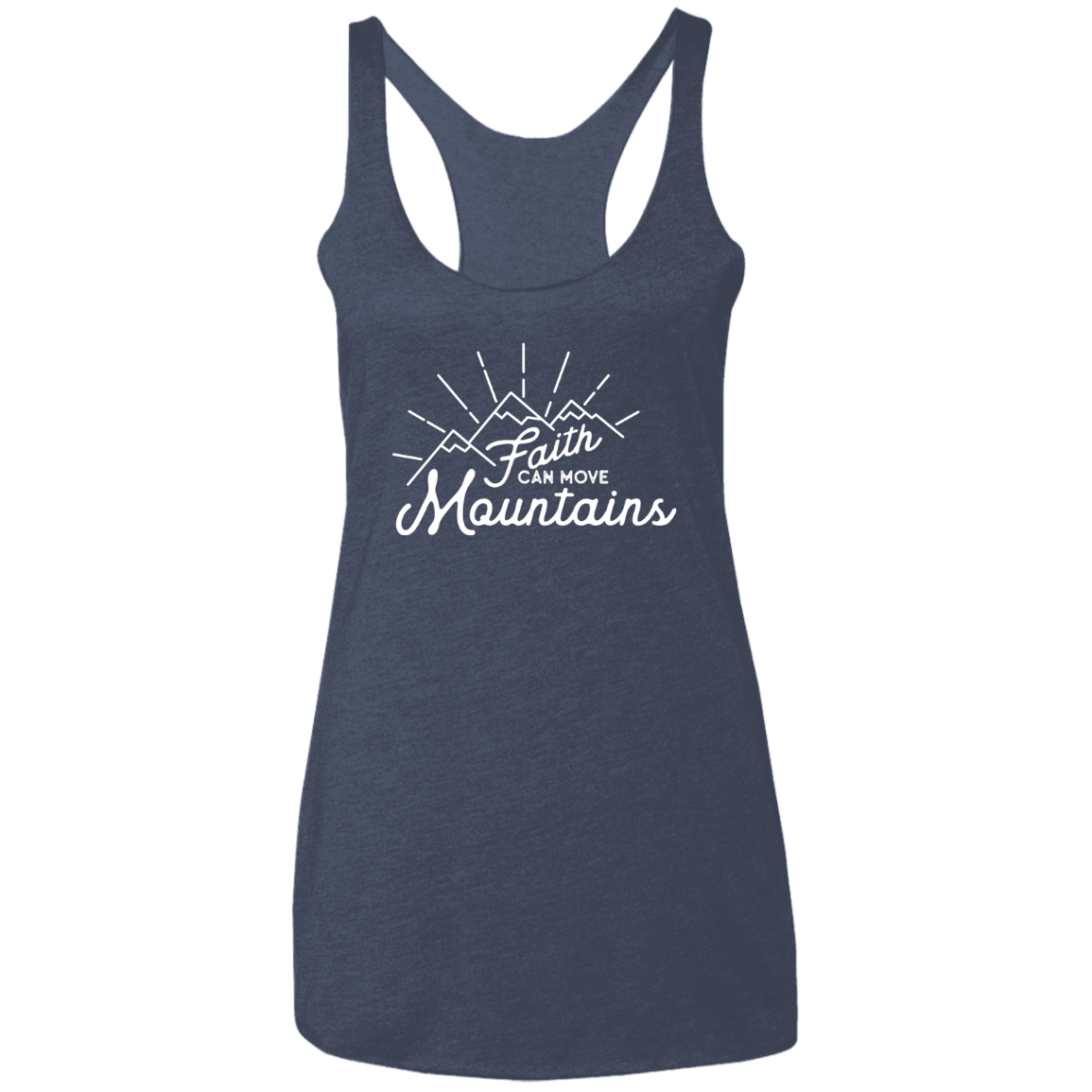 Faith and Mountains | Ladies’ Racerback Tank