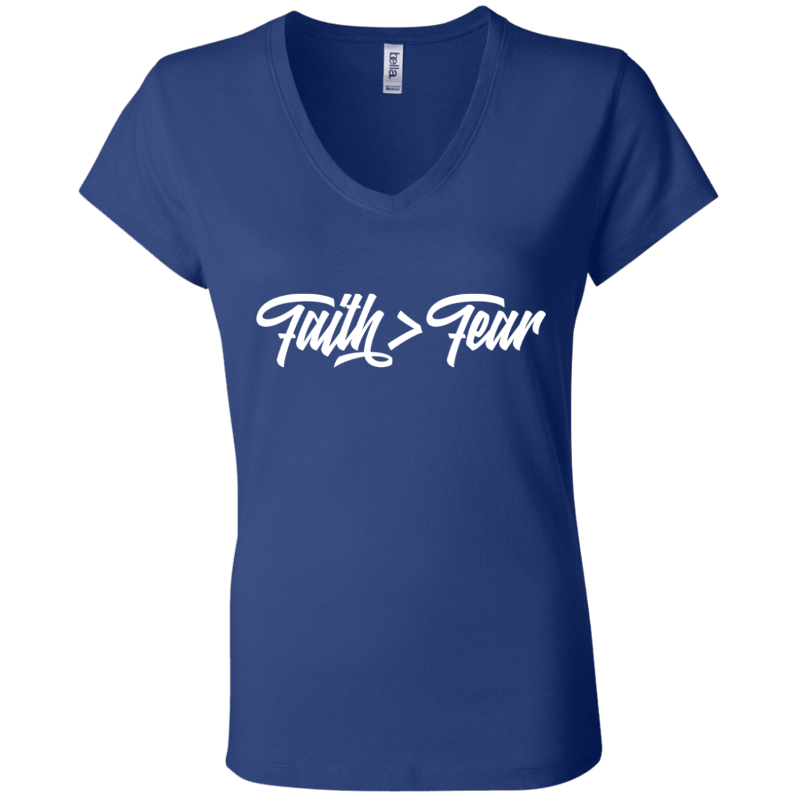Faith > Fear | Ladies’ Performance V-Neck