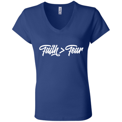 Faith > Fear | Ladies’ Performance V-Neck