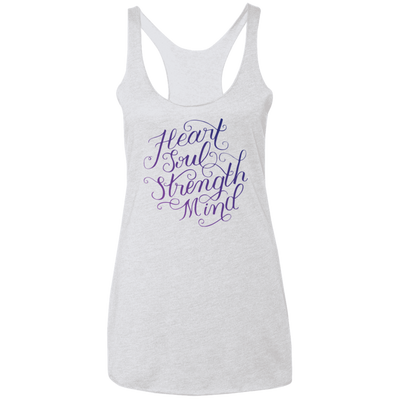 Heart Soul Strength Mind Light | Ladies’ Racerback Tank