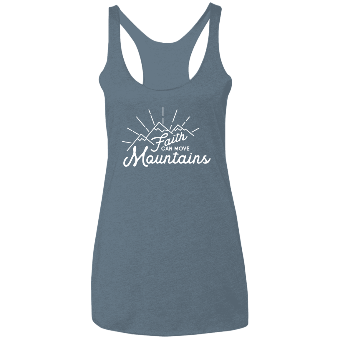 Faith and Mountains | Ladies’ Racerback Tank