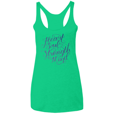 Heart Soul Strength Mind Light | Ladies’ Racerback Tank