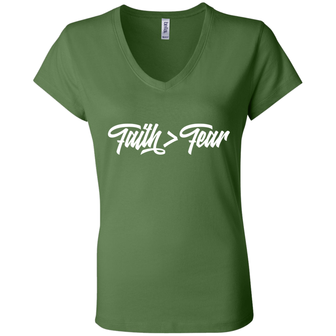 Faith > Fear | Ladies’ Performance V-Neck