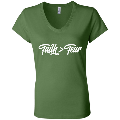 Faith > Fear | Ladies’ Performance V-Neck