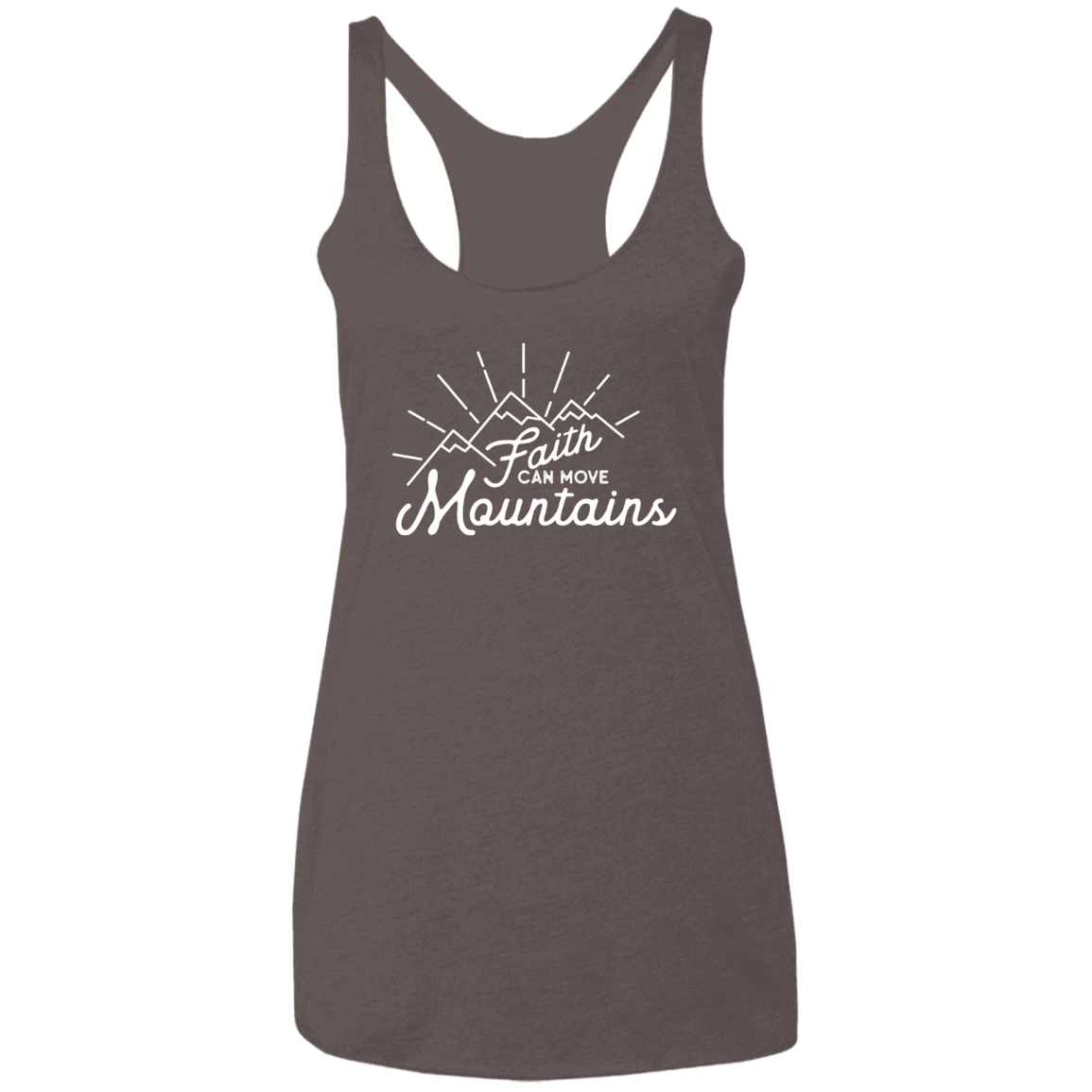 Faith and Mountains | Ladies’ Racerback Tank