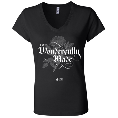Wonderfully Made Dark | Ladies’ Performance V-Neck
