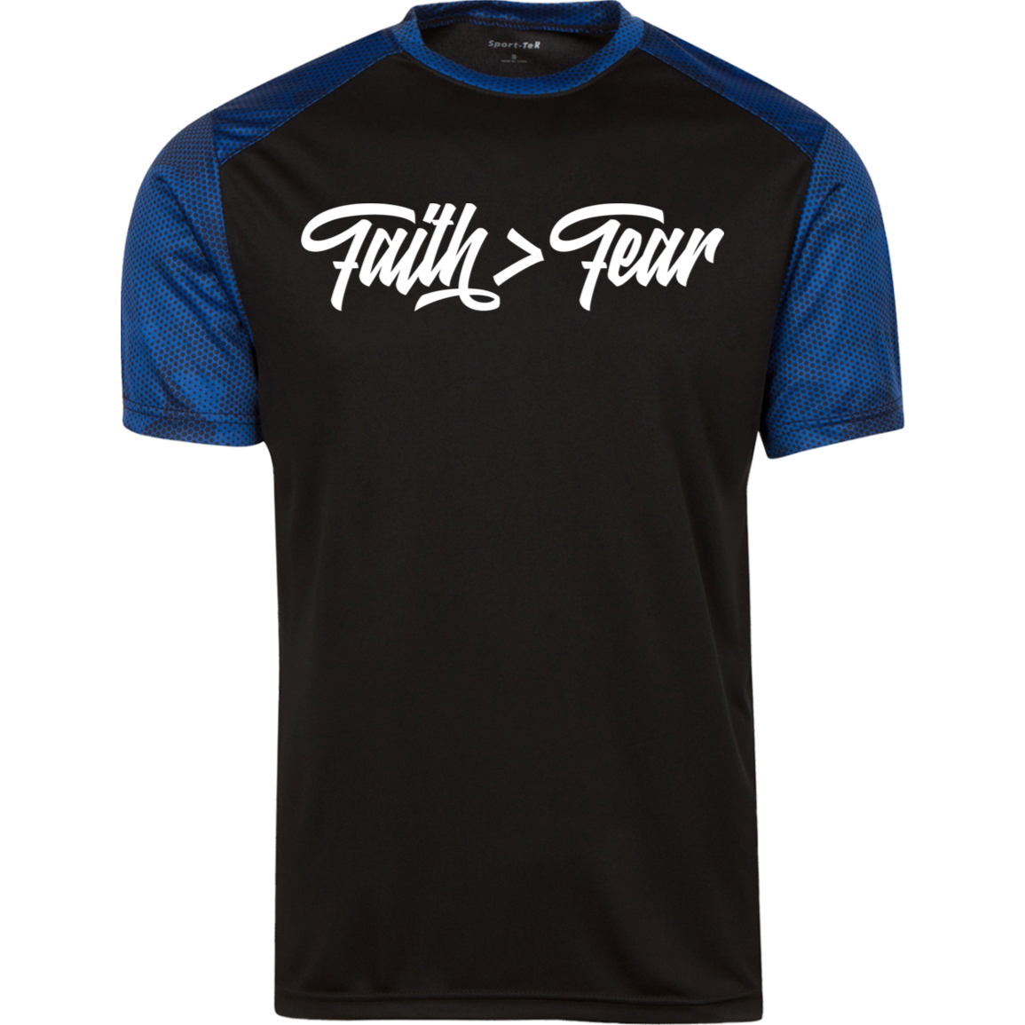Faith > Fear | Men’s Colorblock T-Shirt