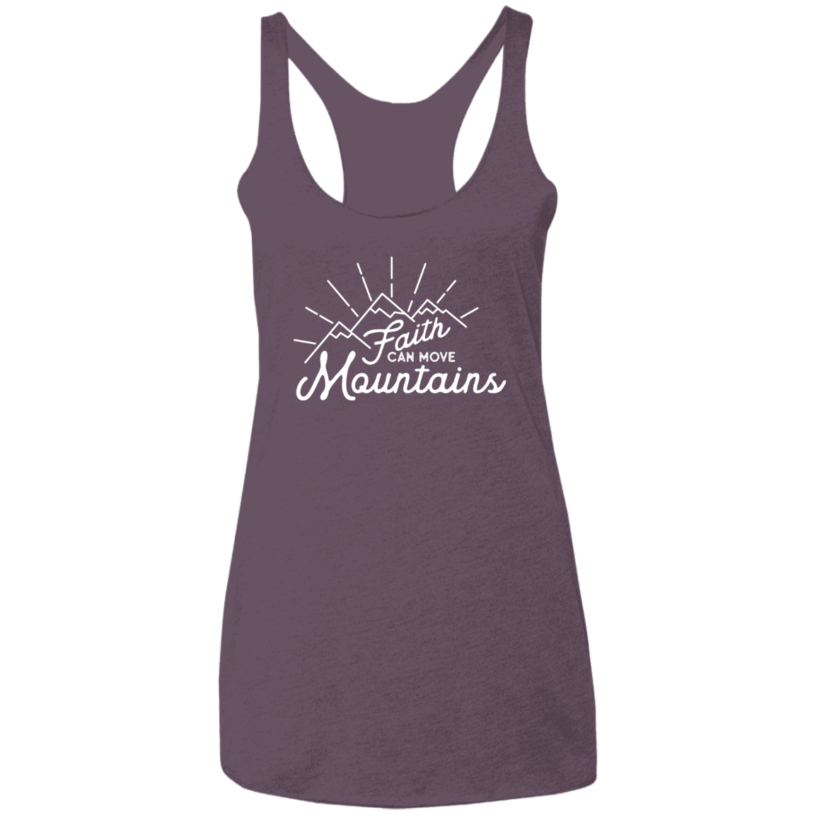Faith and Mountains | Ladies’ Racerback Tank