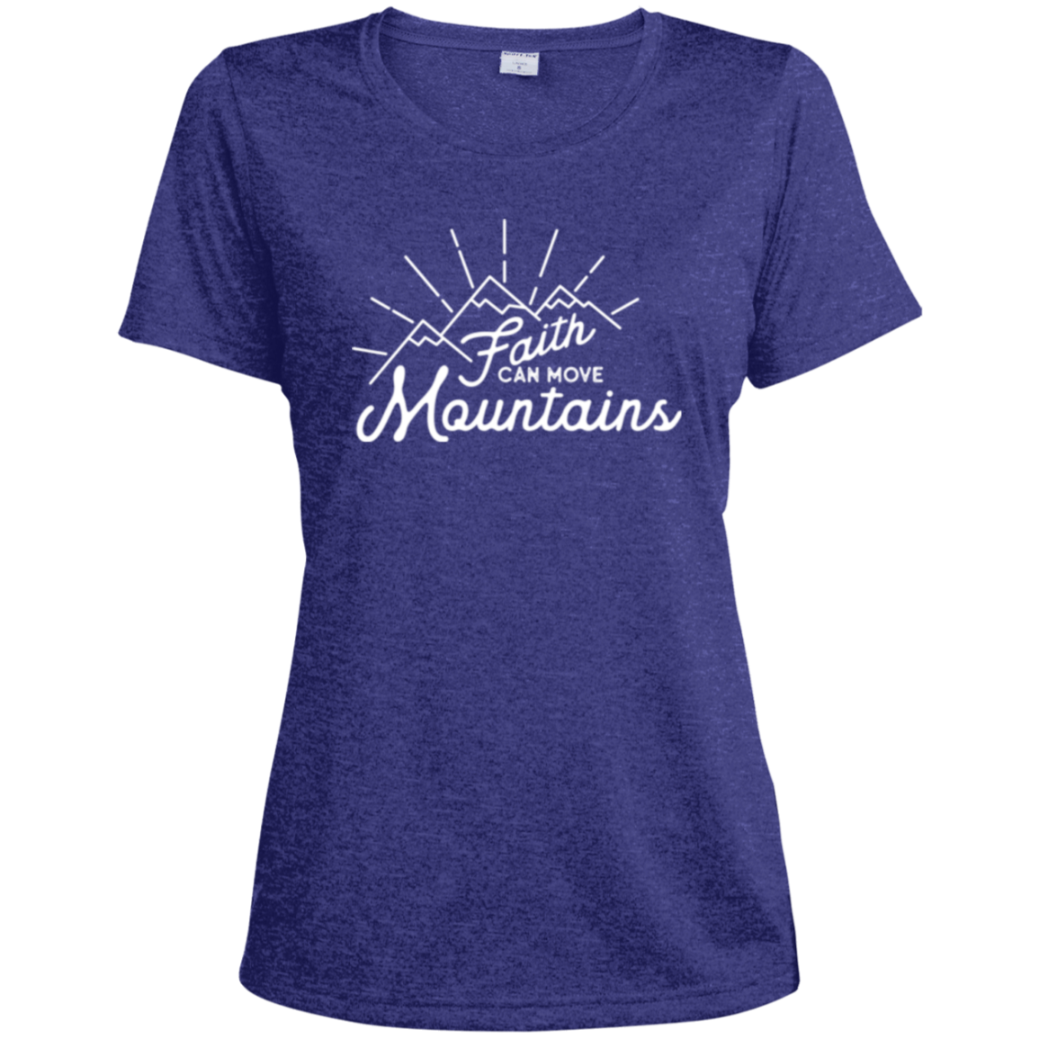Faith and Mountains | Ladies’ Wicking T-Shirt