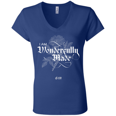 Wonderfully Made Dark | Ladies’ Performance V-Neck
