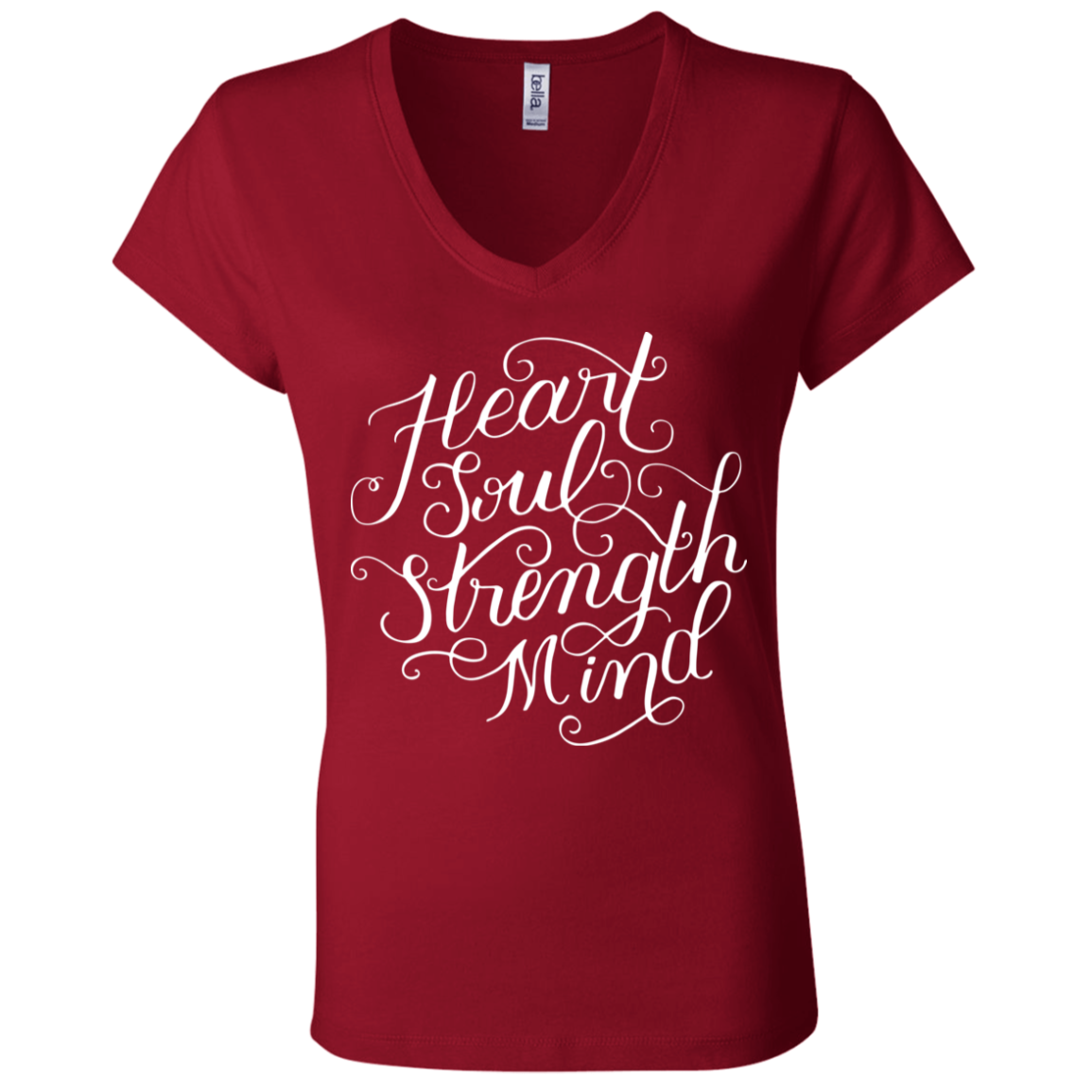 Heart Soul Strength Mind | Ladies’ Performance V-Neck