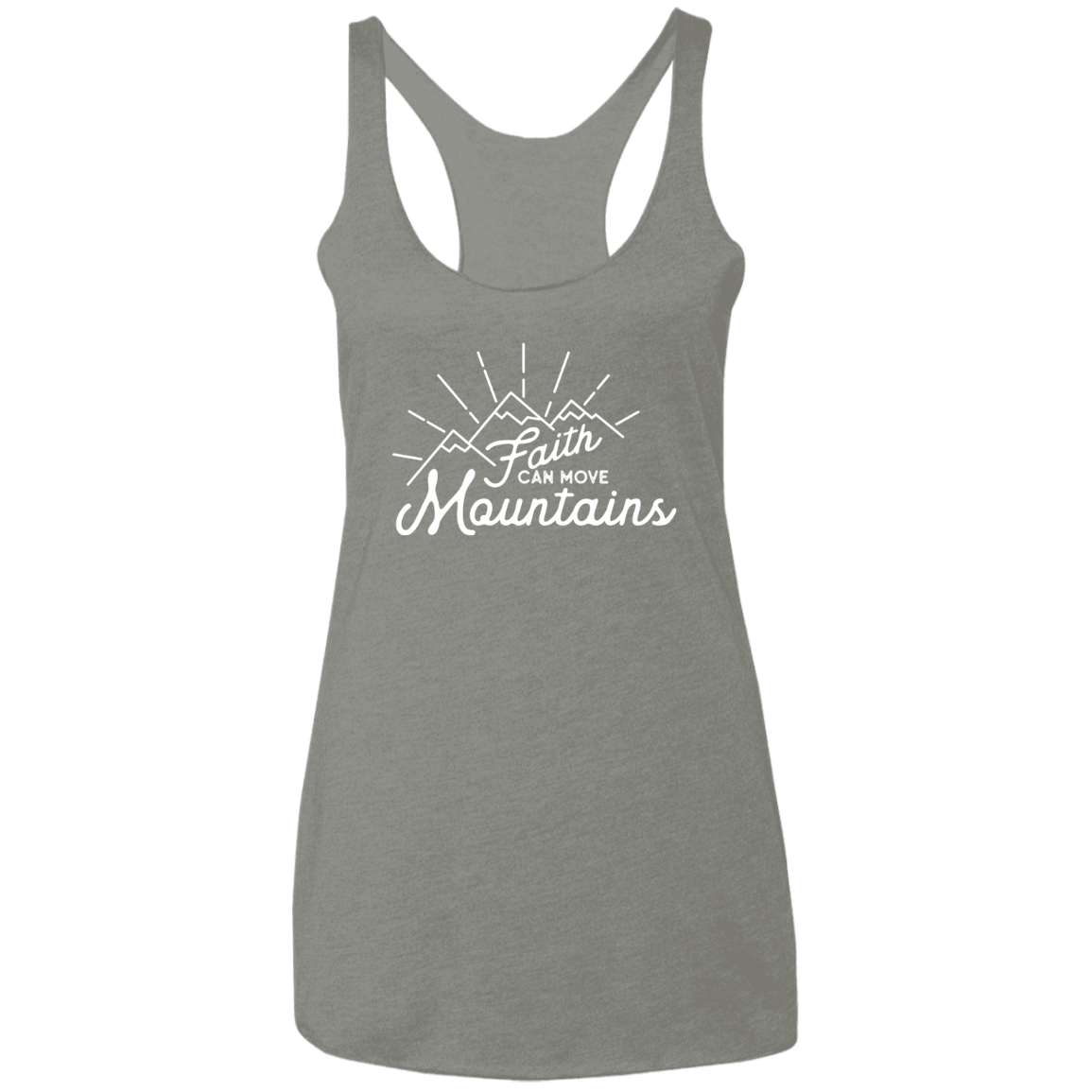Faith and Mountains | Ladies’ Racerback Tank