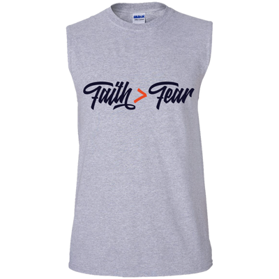 Faith > Fear | Men’s Sleeveless T-Shirt