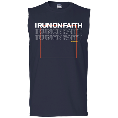 I Run On Faith | Men’s Sleeveless T-Shirt