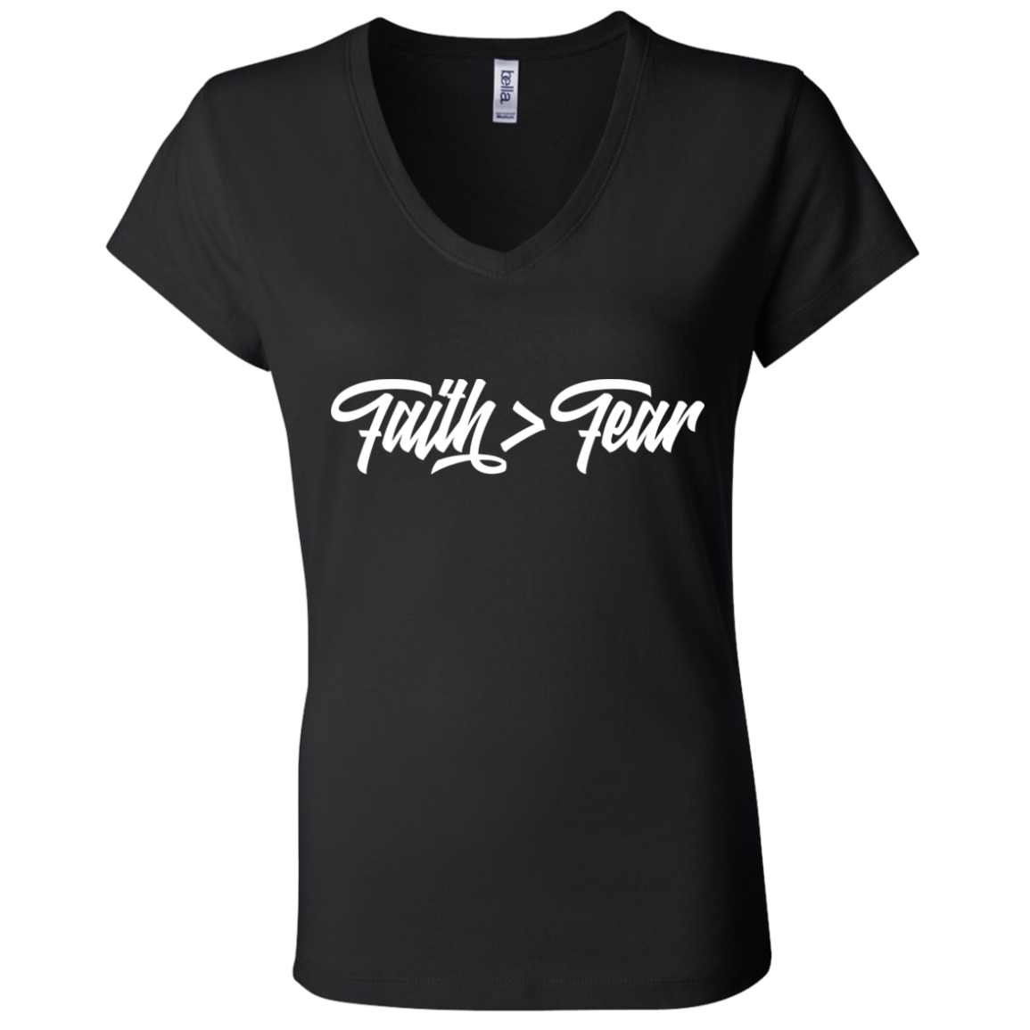 Faith > Fear | Ladies’ Performance V-Neck