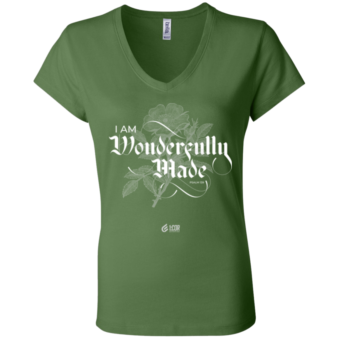 Wonderfully Made Dark | Ladies’ Performance V-Neck