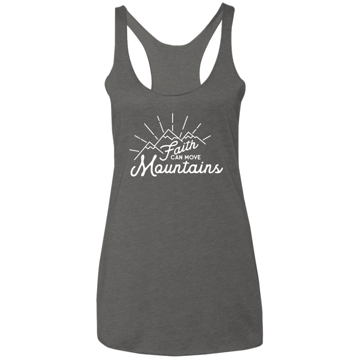 Faith and Mountains | Ladies’ Racerback Tank