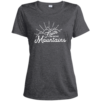 Faith and Mountains | Ladies’ Wicking T-Shirt