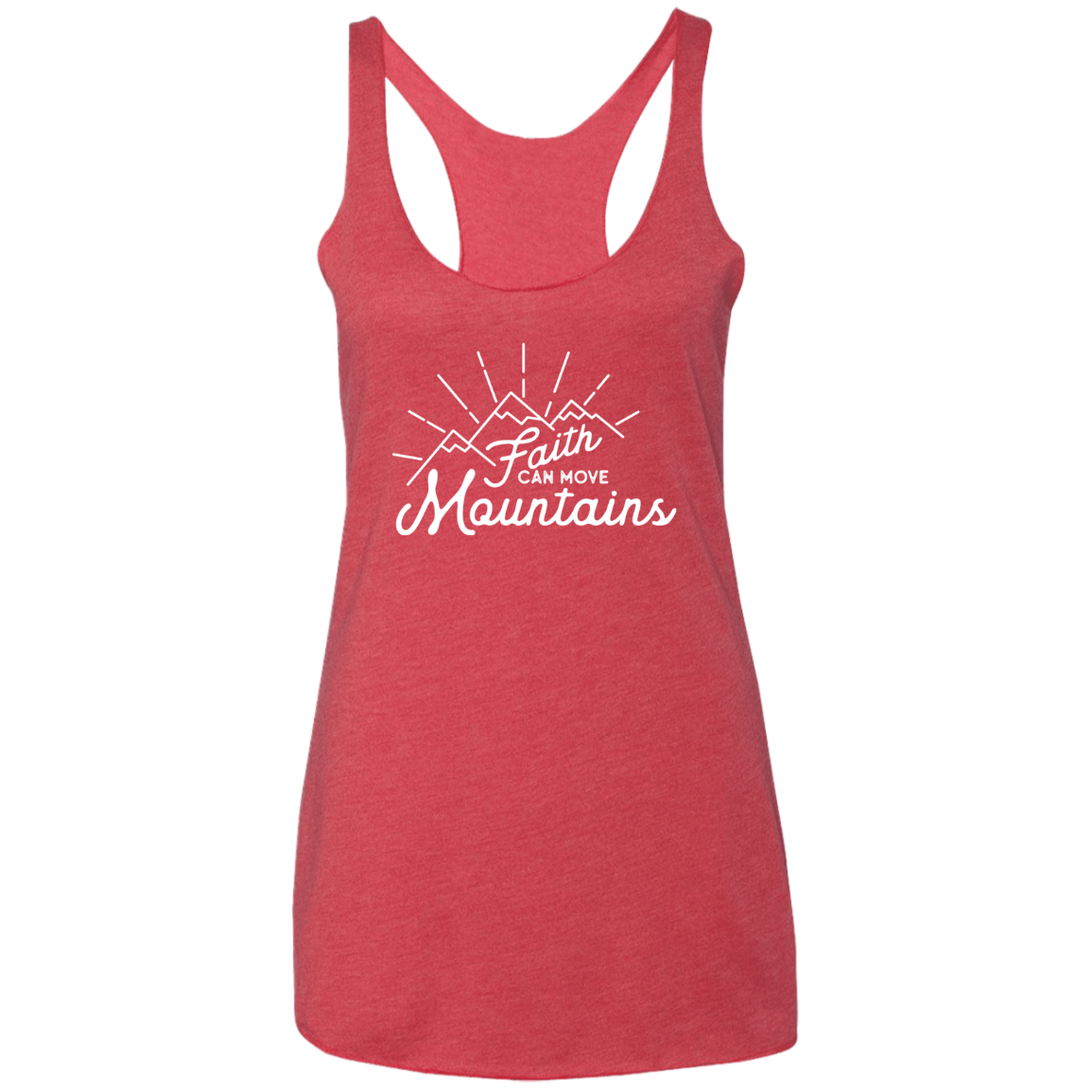 Faith and Mountains | Ladies’ Racerback Tank
