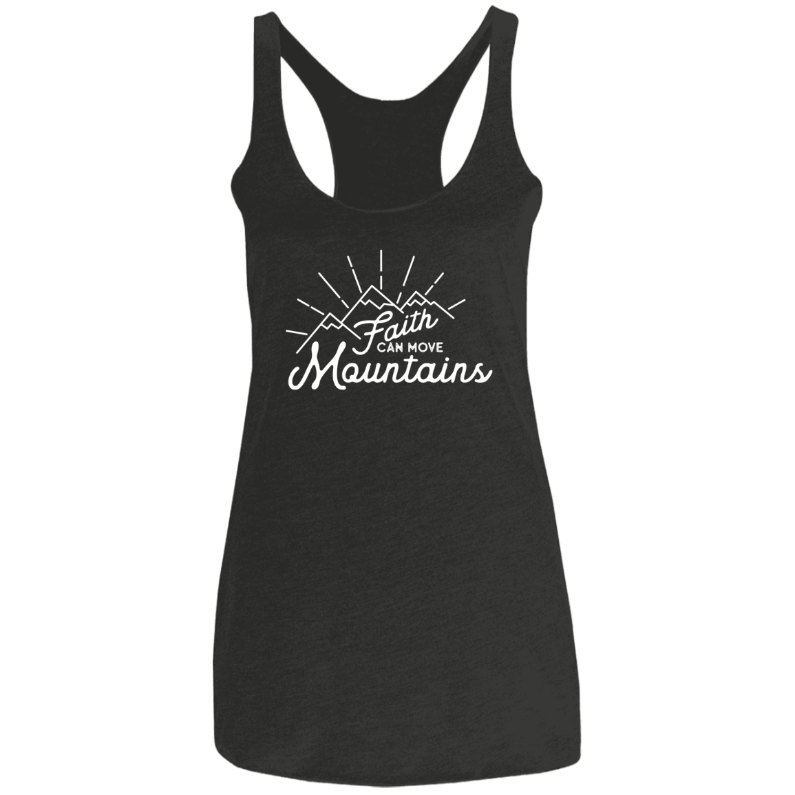 Faith and Mountains | Ladies’ Racerback Tank