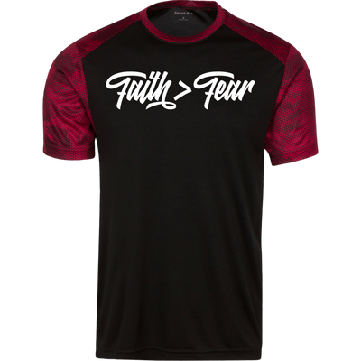 Faith > Fear | Men’s Colorblock T-Shirt