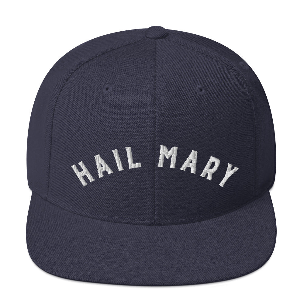 Hail Mary | Embroidered Snapback Hat
