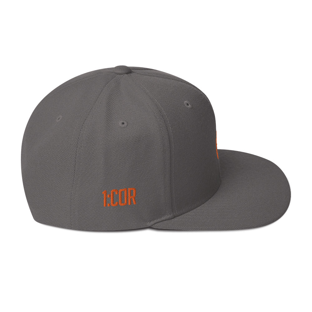 1:Cor Orange | Embroidered Snapback Hat