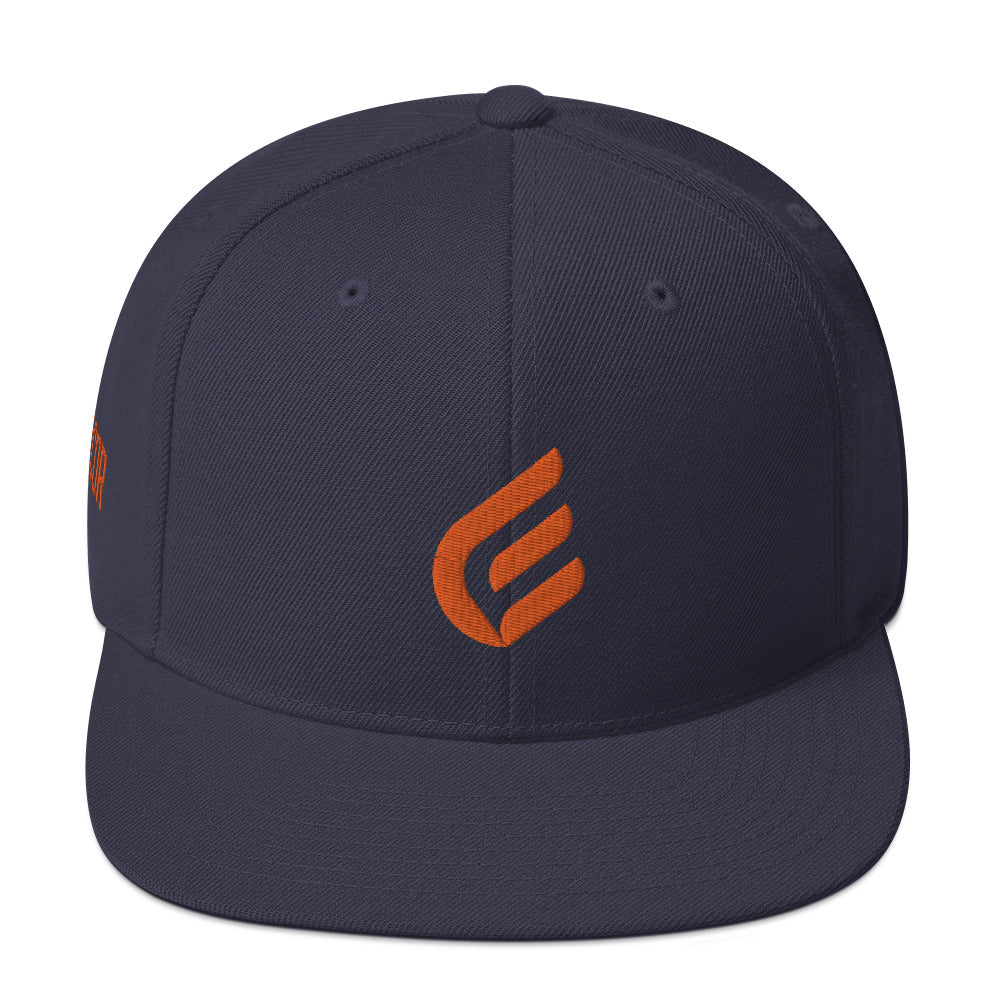 1:Cor Orange | Embroidered Snapback Hat