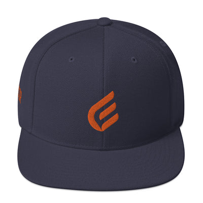 1:Cor Orange | Embroidered Snapback Hat