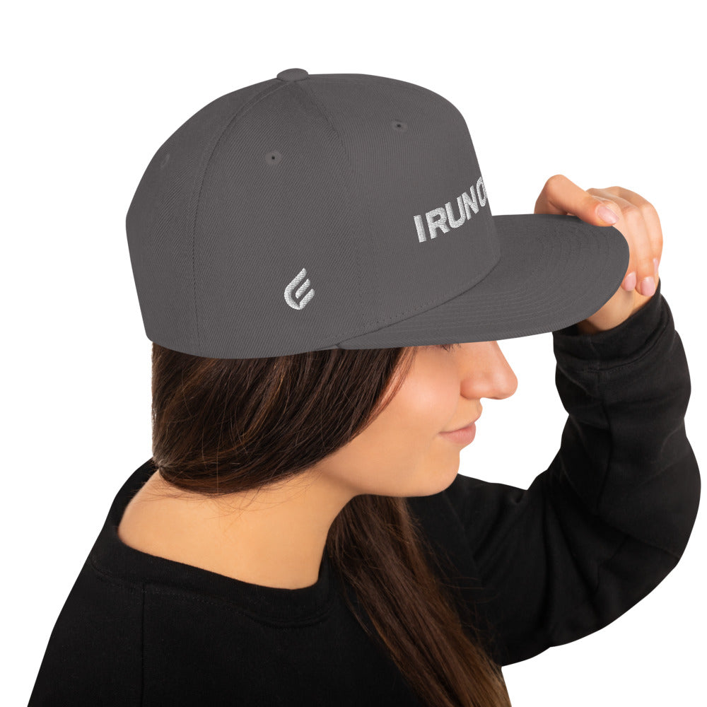 I Run On Faith | Embroidered Snapback Hat