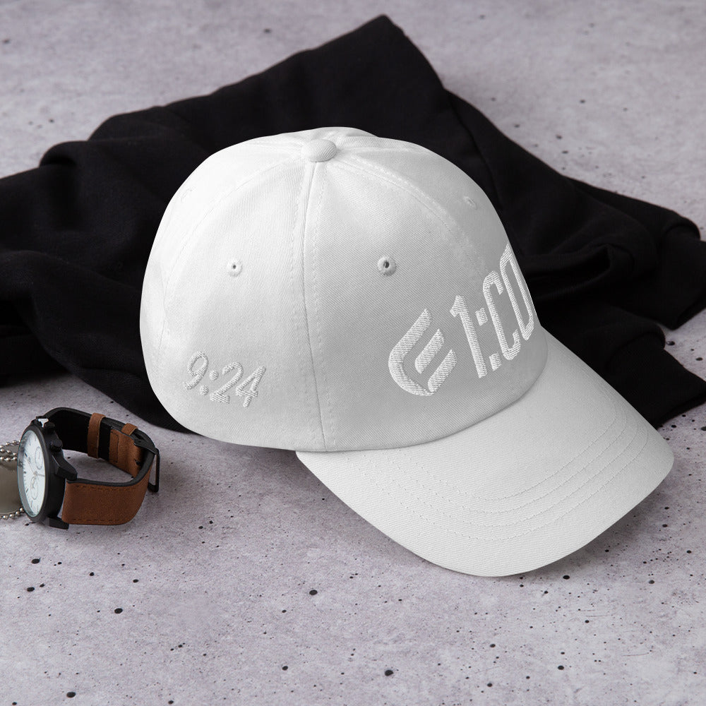 1:Cor Whiteout | Embroidered Dad hat