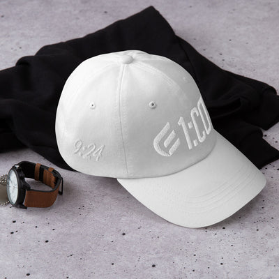 1:Cor Whiteout | Embroidered Dad hat