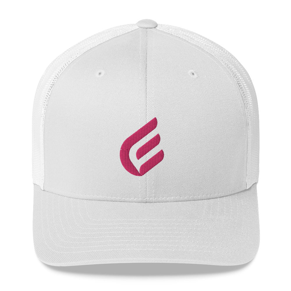 1:Cor Pink | Embroidered Trucker Cap
