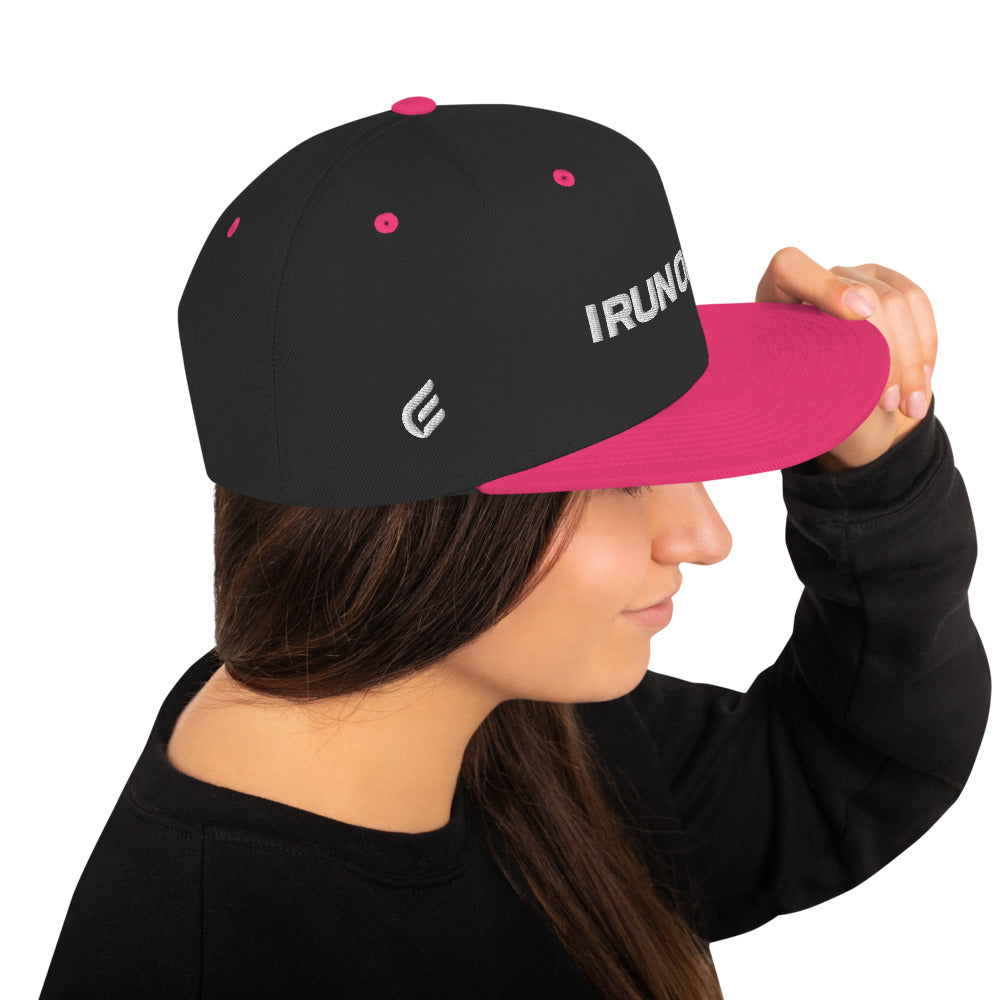 I Run On Faith | Embroidered Snapback Hat