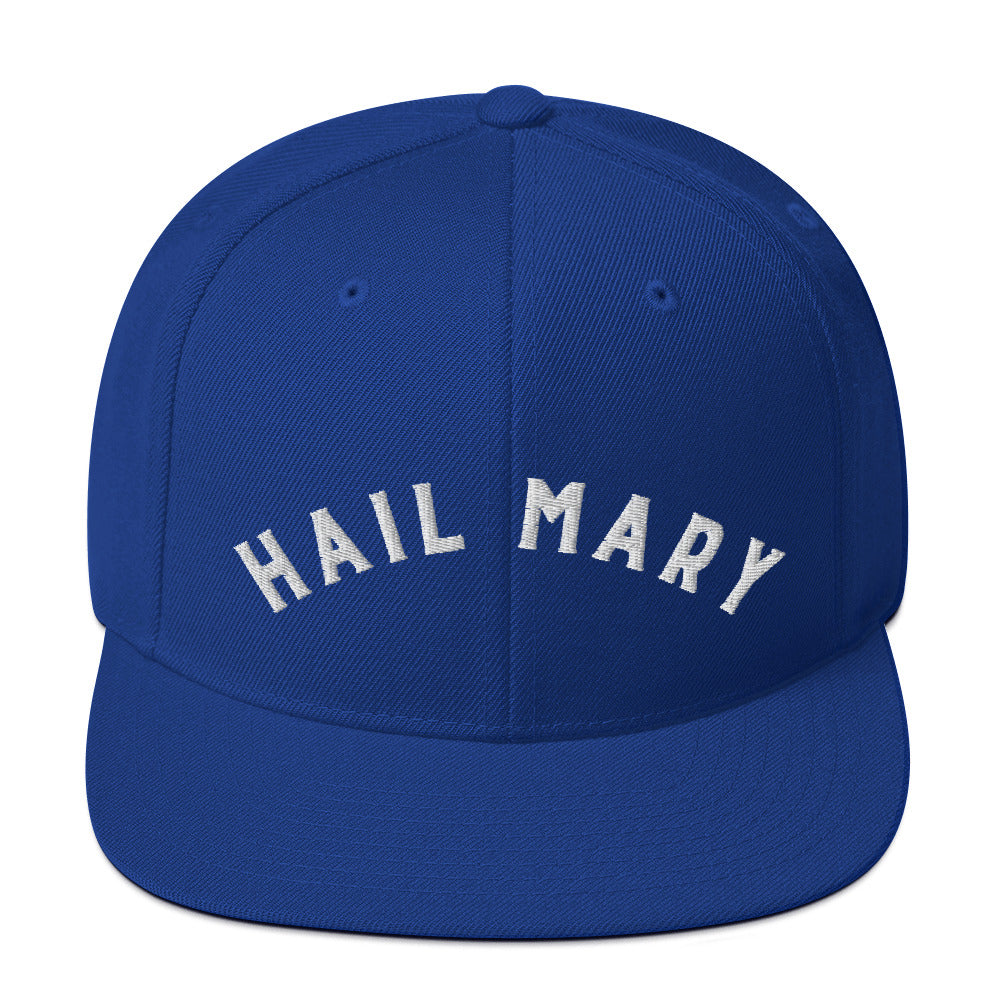 Hail Mary | Embroidered Snapback Hat