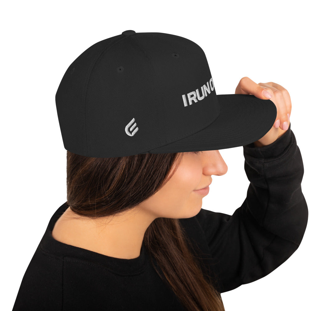 I Run On Faith | Embroidered Snapback Hat