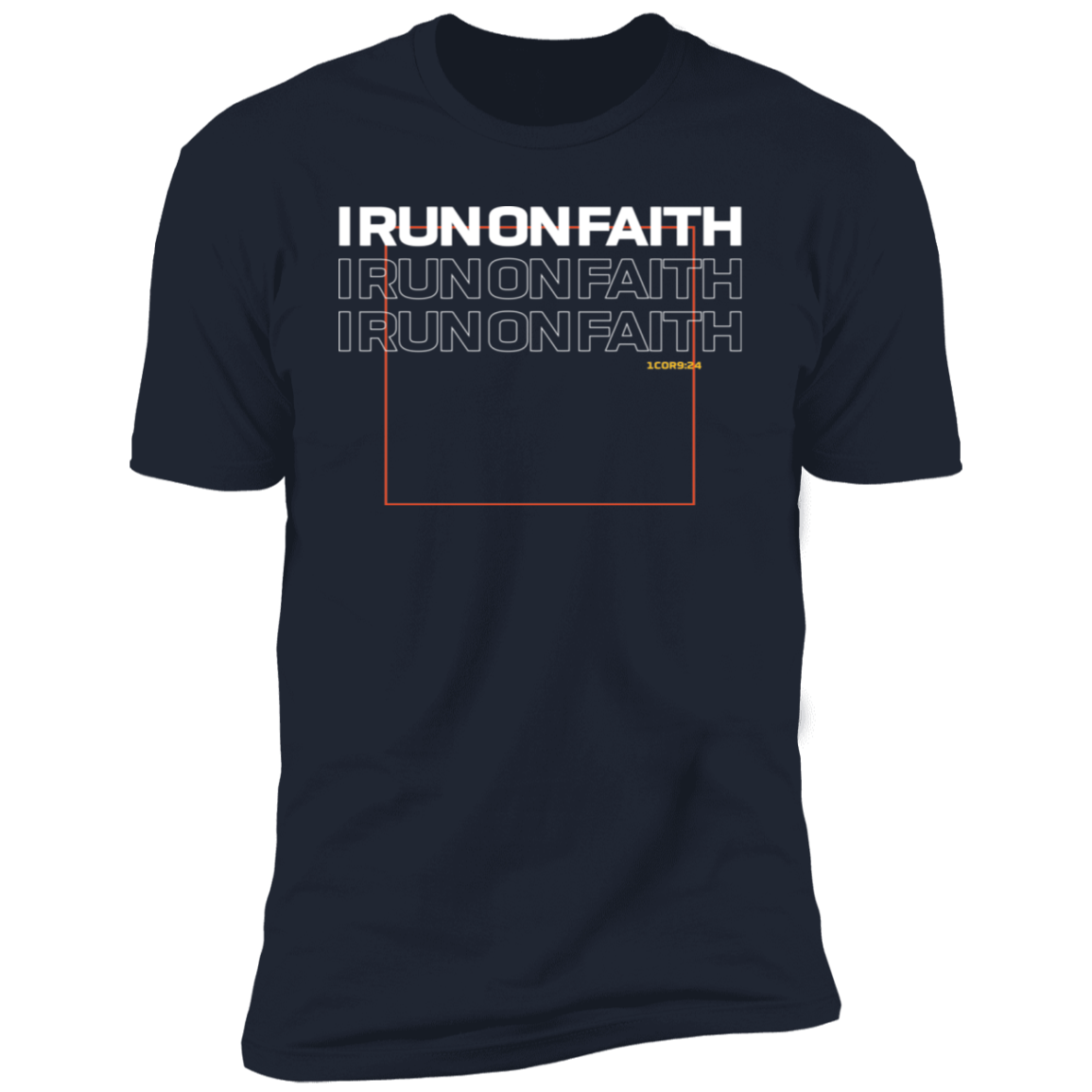 I Run On Faith | Men’s T-Shirt