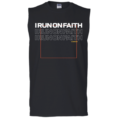I Run On Faith | Men’s Sleeveless T-Shirt