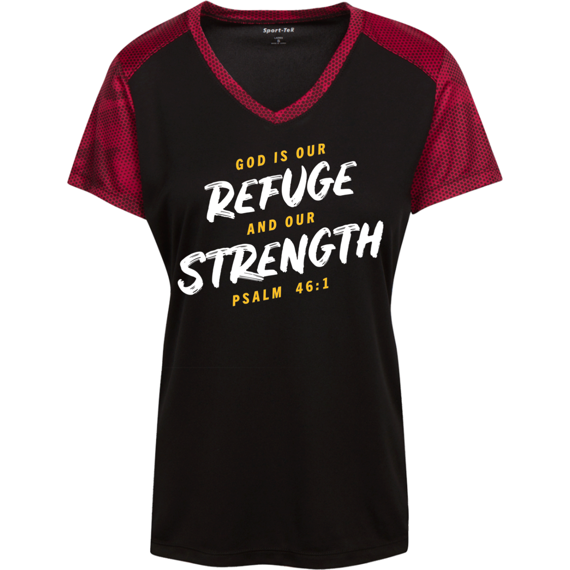 Refuge and Strength | Ladies’ Colorblock T-Shirt