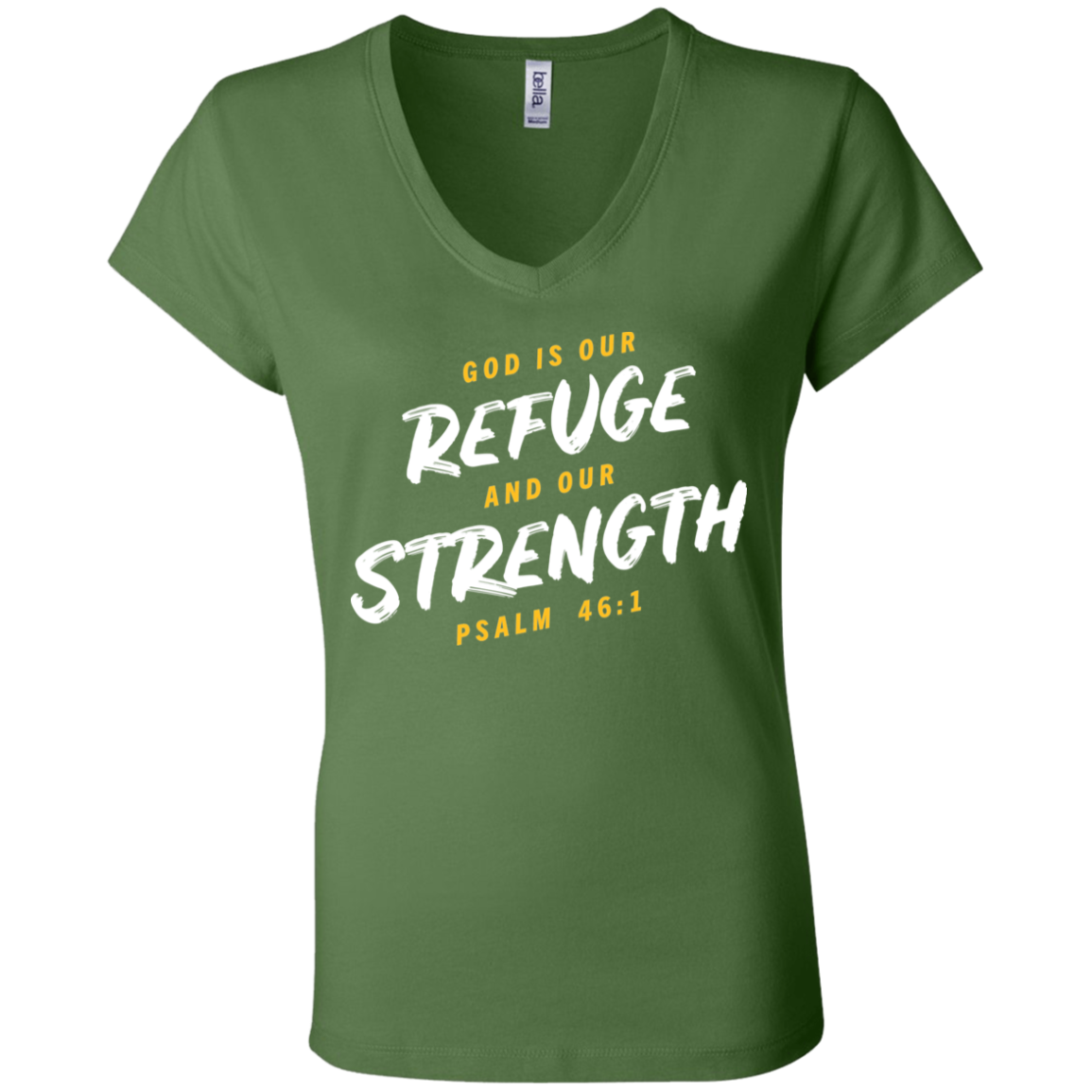 Refuge and Strength | Ladies’ Performance V-Neck