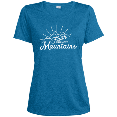 Faith and Mountains | Ladies’ Wicking T-Shirt