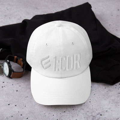 1:Cor Whiteout | Embroidered Dad hat