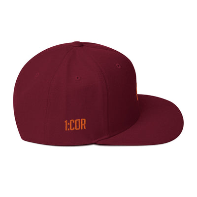 1:Cor Orange | Embroidered Snapback Hat