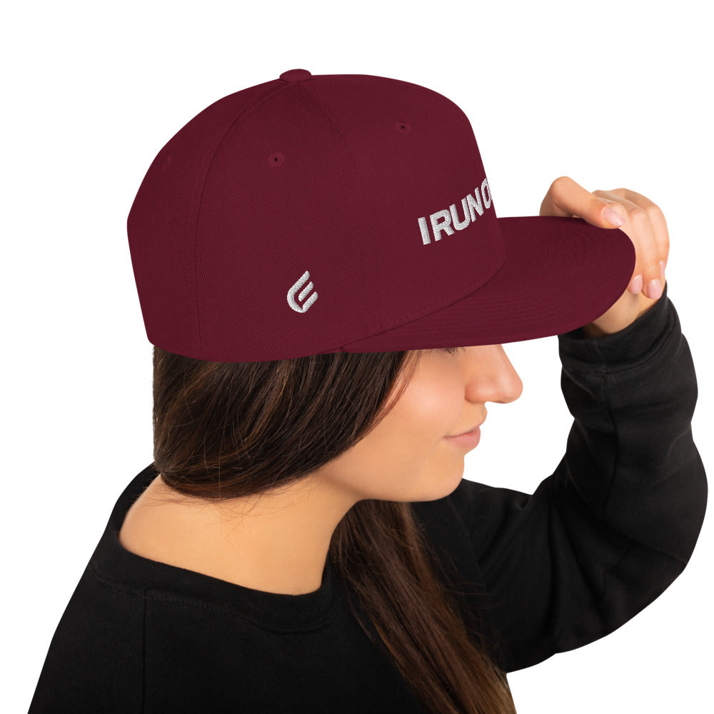 I Run On Faith | Embroidered Snapback Hat