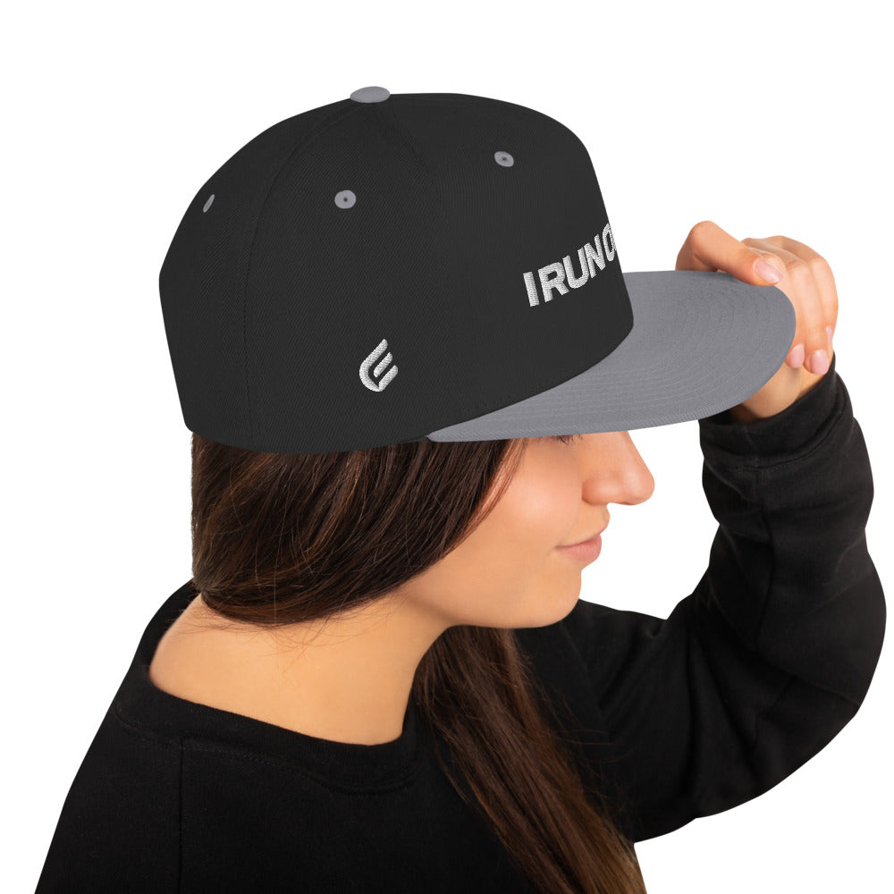 I Run On Faith | Embroidered Snapback Hat