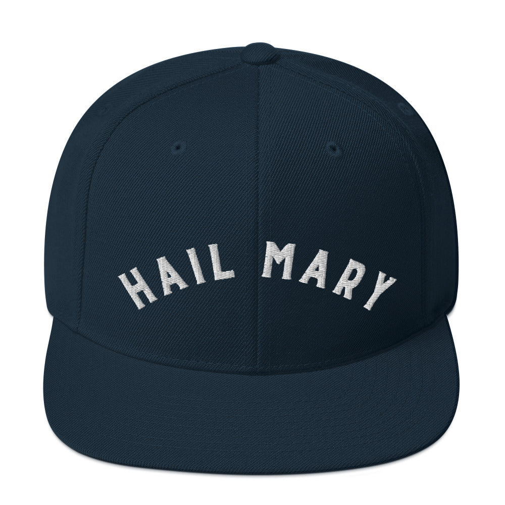Hail Mary | Embroidered Snapback Hat